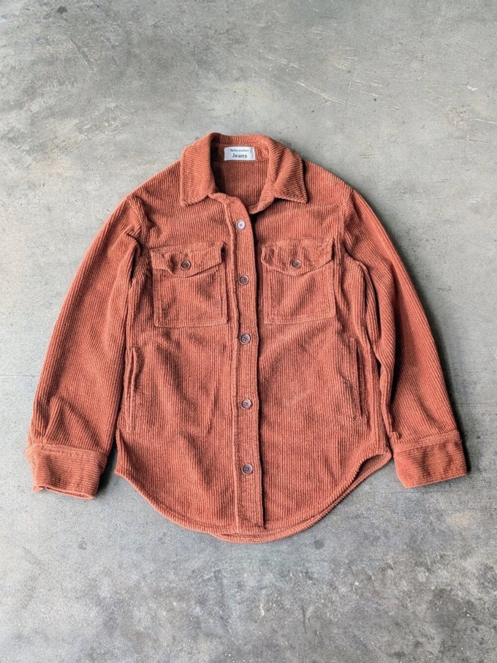 Reformation Jennings Jacket in Cinnamon Brown Corduroy size XS